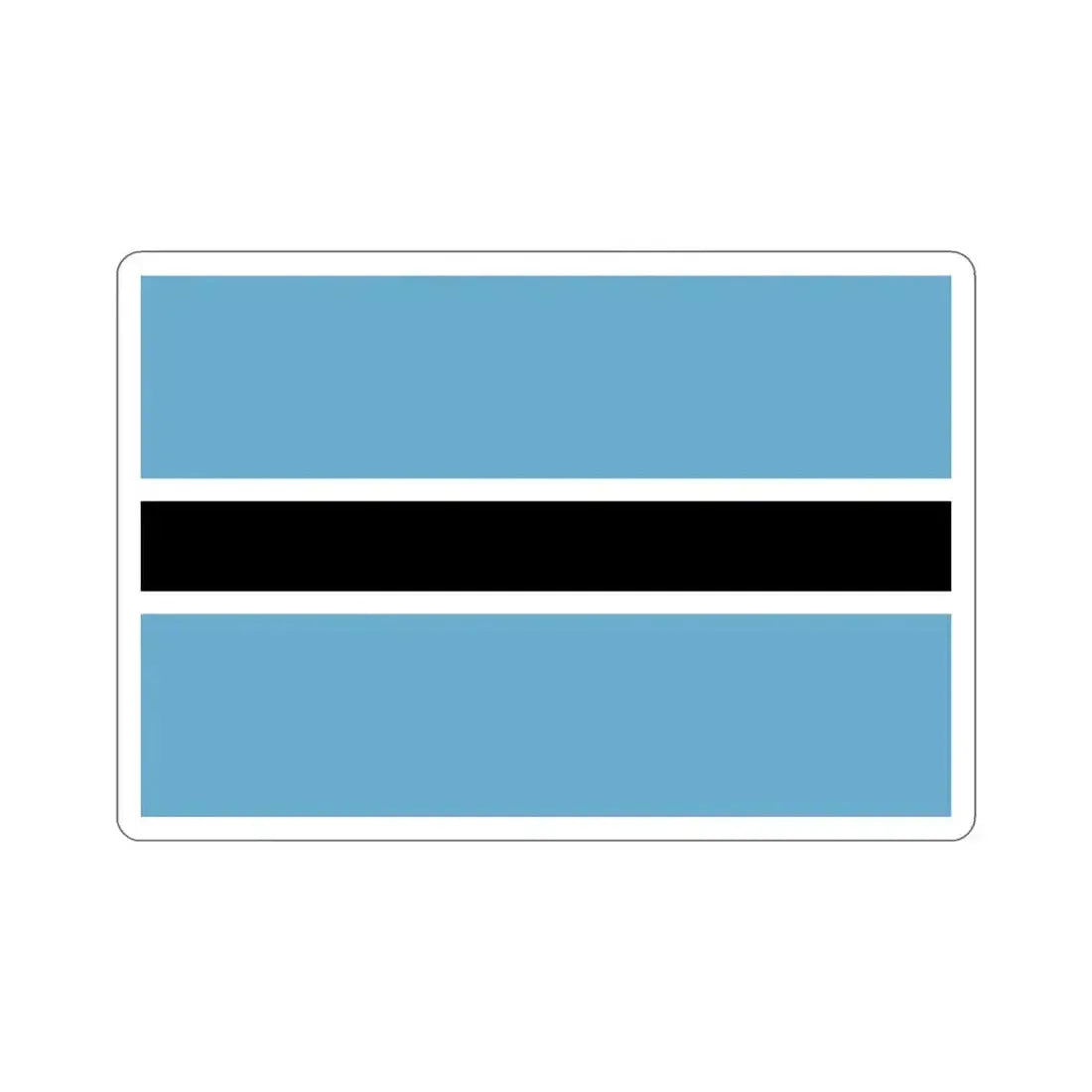 Flag of Botswana STICKER Vinyl Die-Cut Decal 6 Inch - The Sticker Space