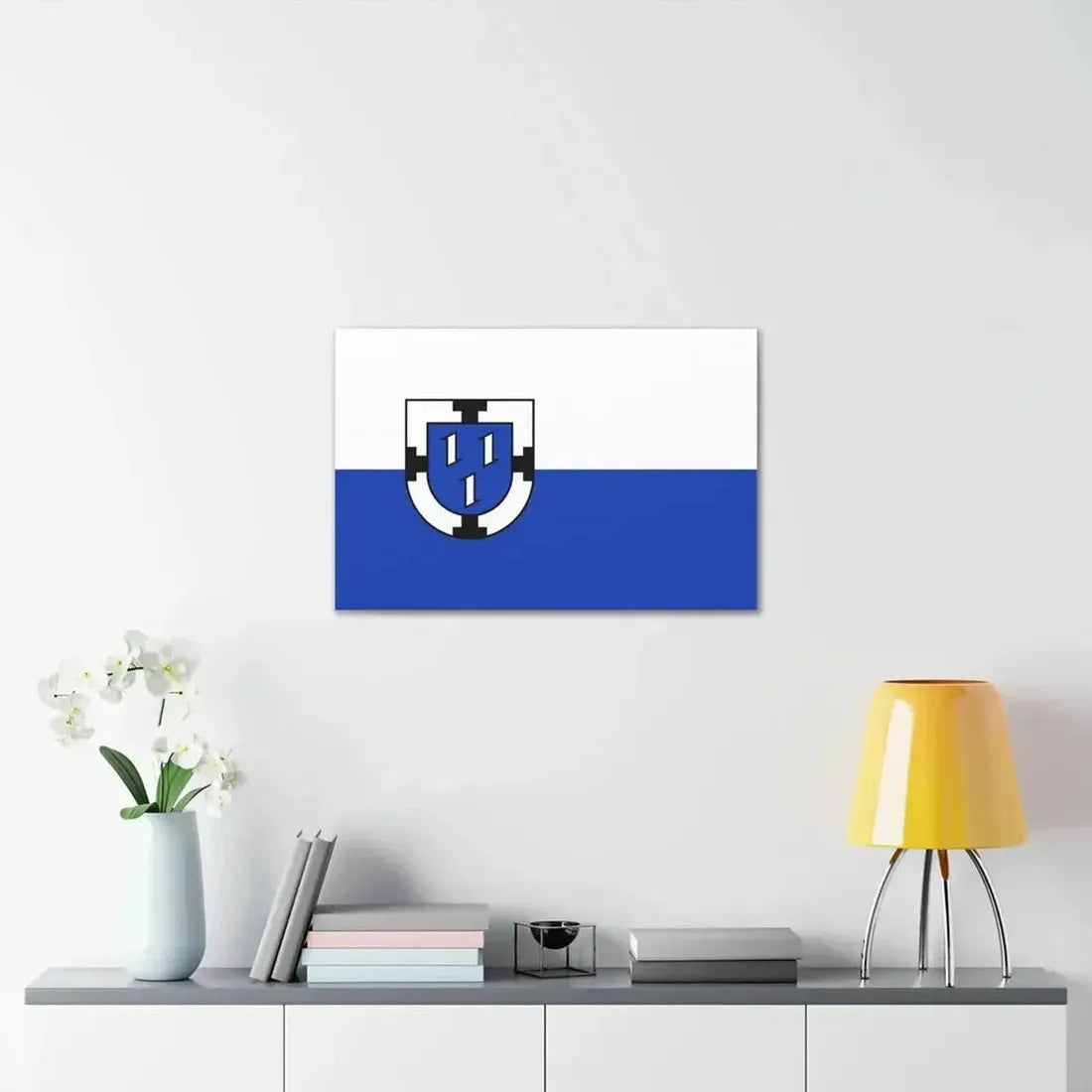 Flag of Bottrop Germany - Canvas Wall Art - The Sticker Space