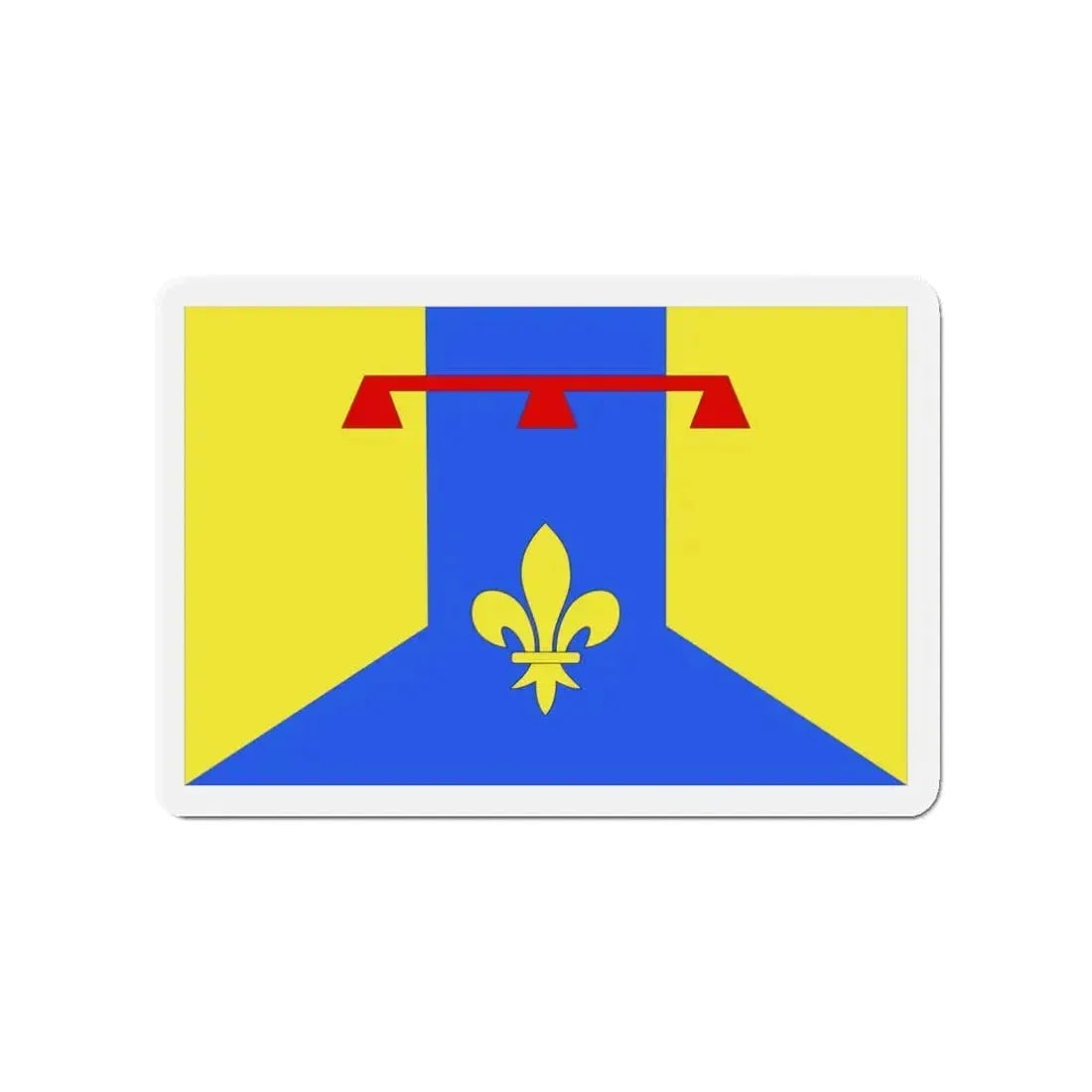 Flag of Bouches du Rhône France 2 - Refrigerator Magnet 3 Inch - The Sticker Space