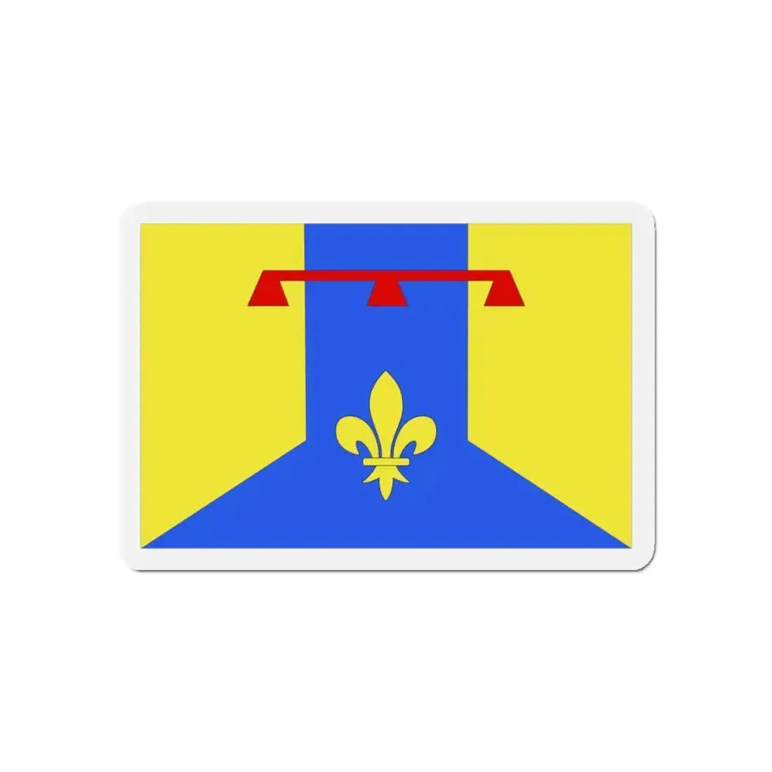 Flag of Bouches du Rhône France 2 - Refrigerator Magnet 5 Inch - The Sticker Space