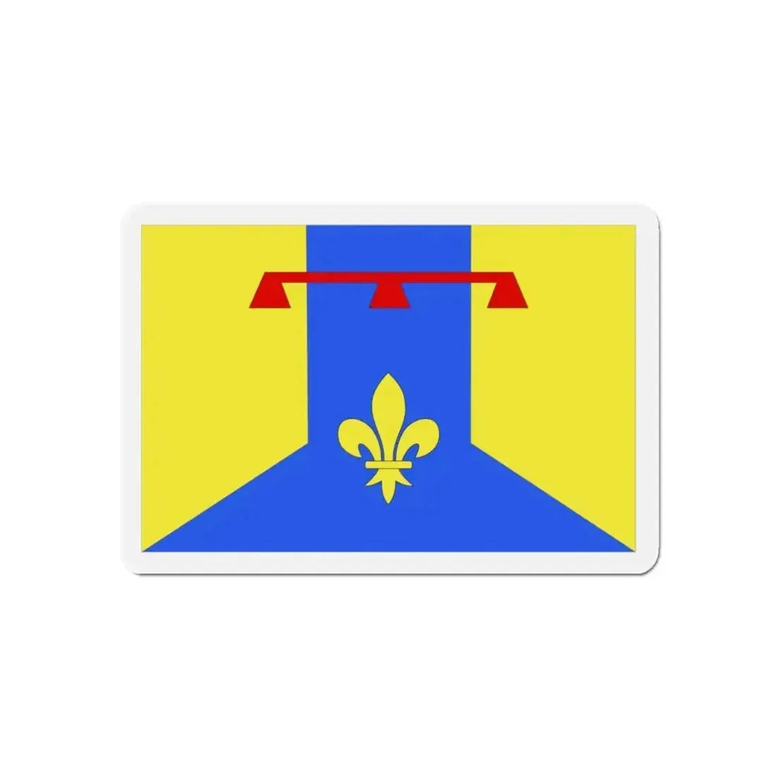 Flag of Bouches du Rhône France 2 - Refrigerator Magnet - The Sticker Space