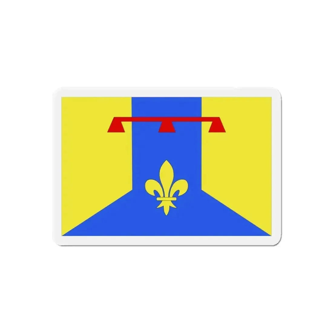Flag of Bouches du Rhône France 2 - Refrigerator Magnet - The Sticker Space