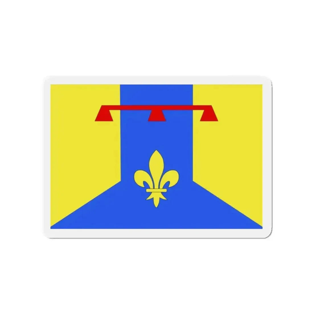 Flag of Bouches du Rhône France 2 - Refrigerator Magnet - The Sticker Space