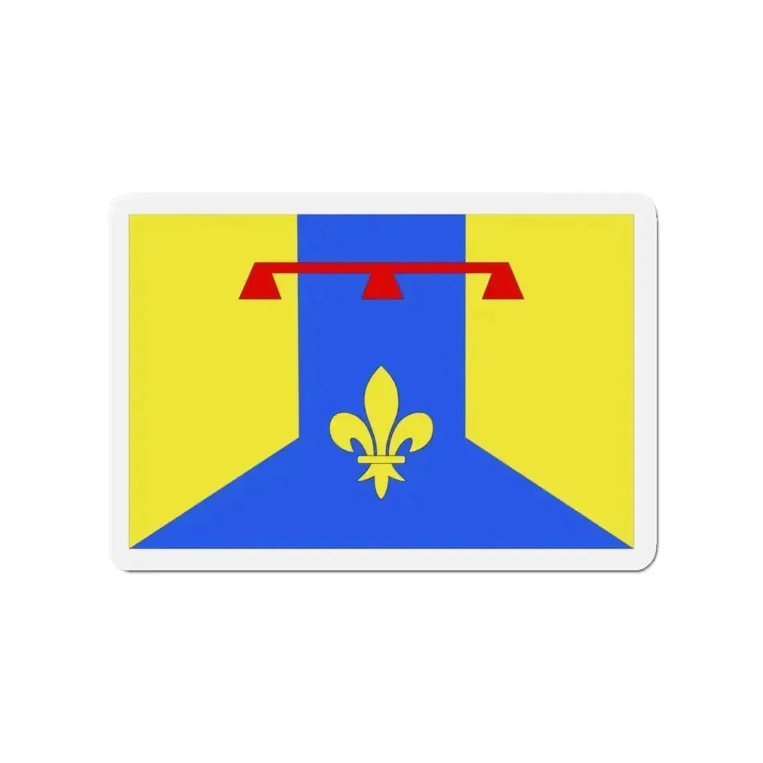 Flag of Bouches du Rhône France 2 - Refrigerator Magnet - The Sticker Space