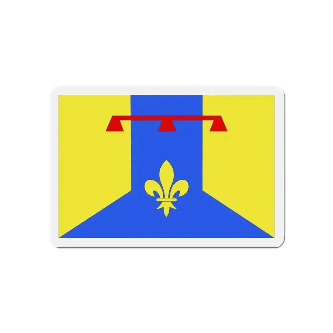 Flag of Bouches du Rhône France 2 - Refrigerator Magnet - The Sticker Space