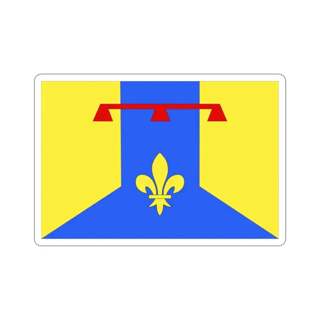Flag of Bouches du Rhône France 2 STICKER Vinyl Die-Cut Decal 2 Inch - The Sticker Space