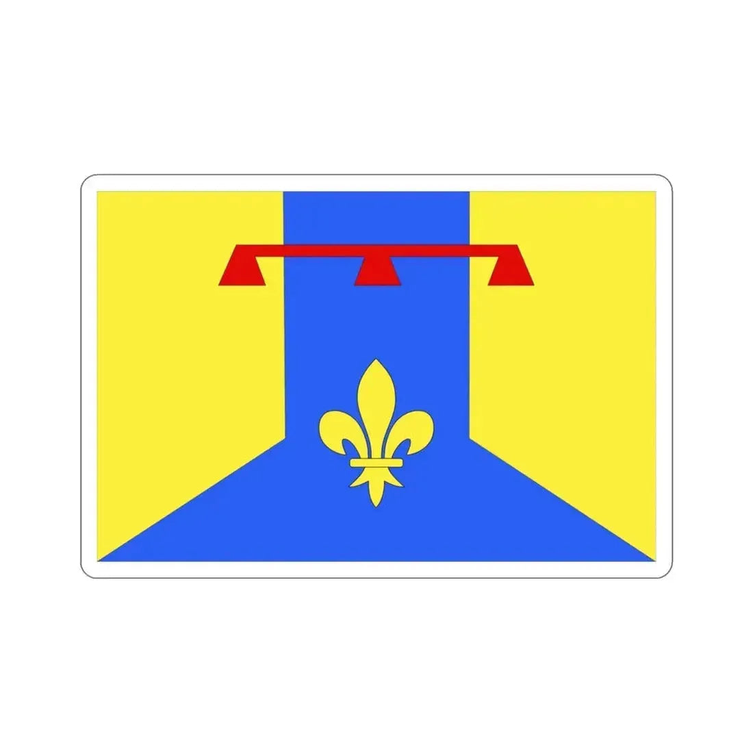 Flag of Bouches du Rhône France 2 STICKER Vinyl Die-Cut Decal 3 Inch - The Sticker Space