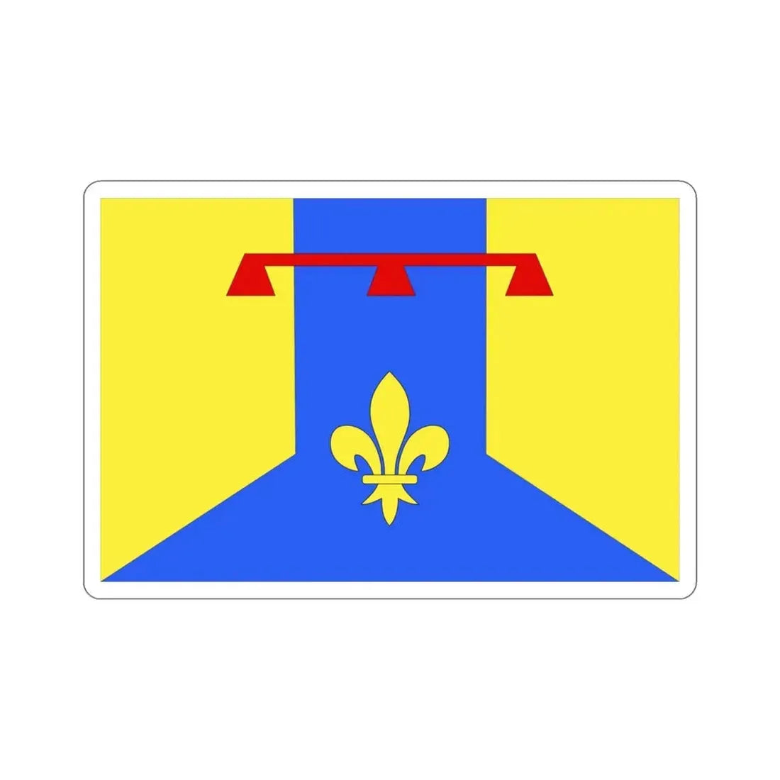 Flag of Bouches du Rhône France 2 STICKER Vinyl Die-Cut Decal 3 Inch - The Sticker Space