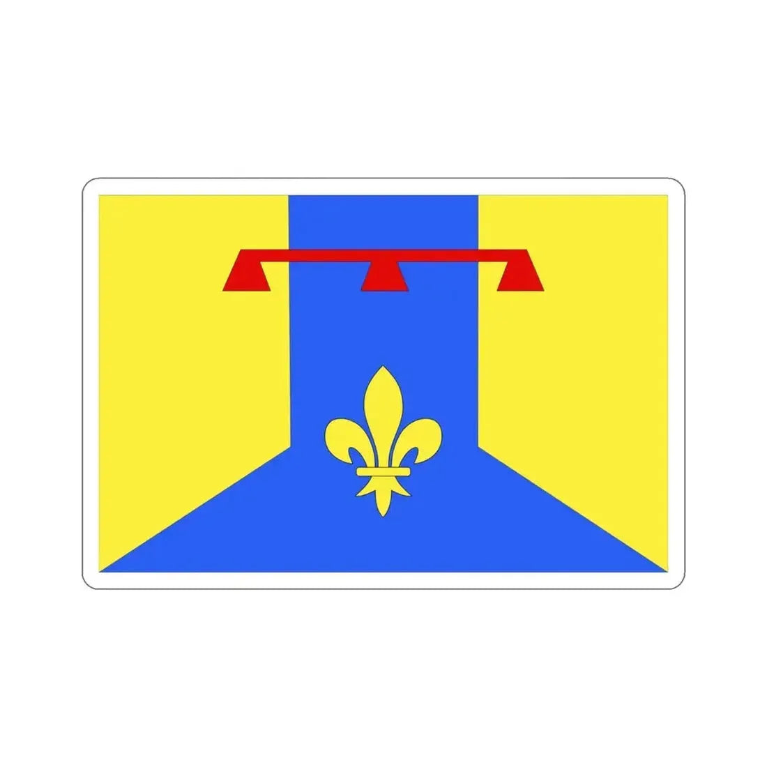 Flag of Bouches du Rhône France 2 STICKER Vinyl Die-Cut Decal 4 Inch - The Sticker Space