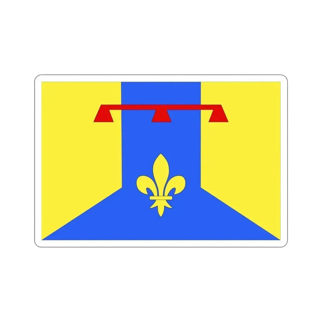 Flag of Bouches du Rhône France 2 STICKER Vinyl Die-Cut Decal - The Sticker Space
