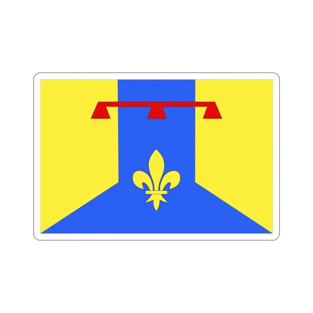 Flag of Bouches du Rhône France 2 STICKER Vinyl Die-Cut Decal - The Sticker Space