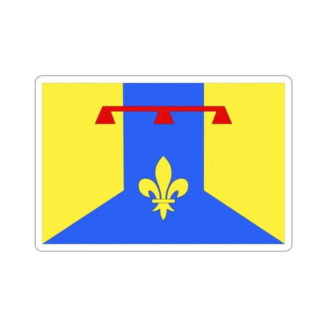 Flag of Bouches du Rhône France 2 STICKER Vinyl Die-Cut Decal - The Sticker Space