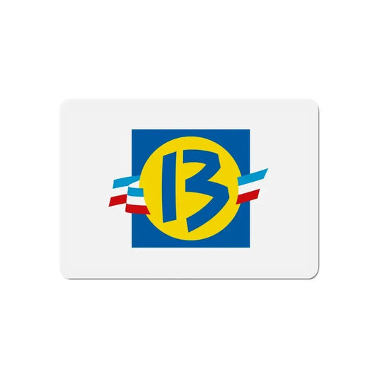 Flag of Bouches du Rhône France - Refrigerator Magnet 2 Inch - The Sticker Space