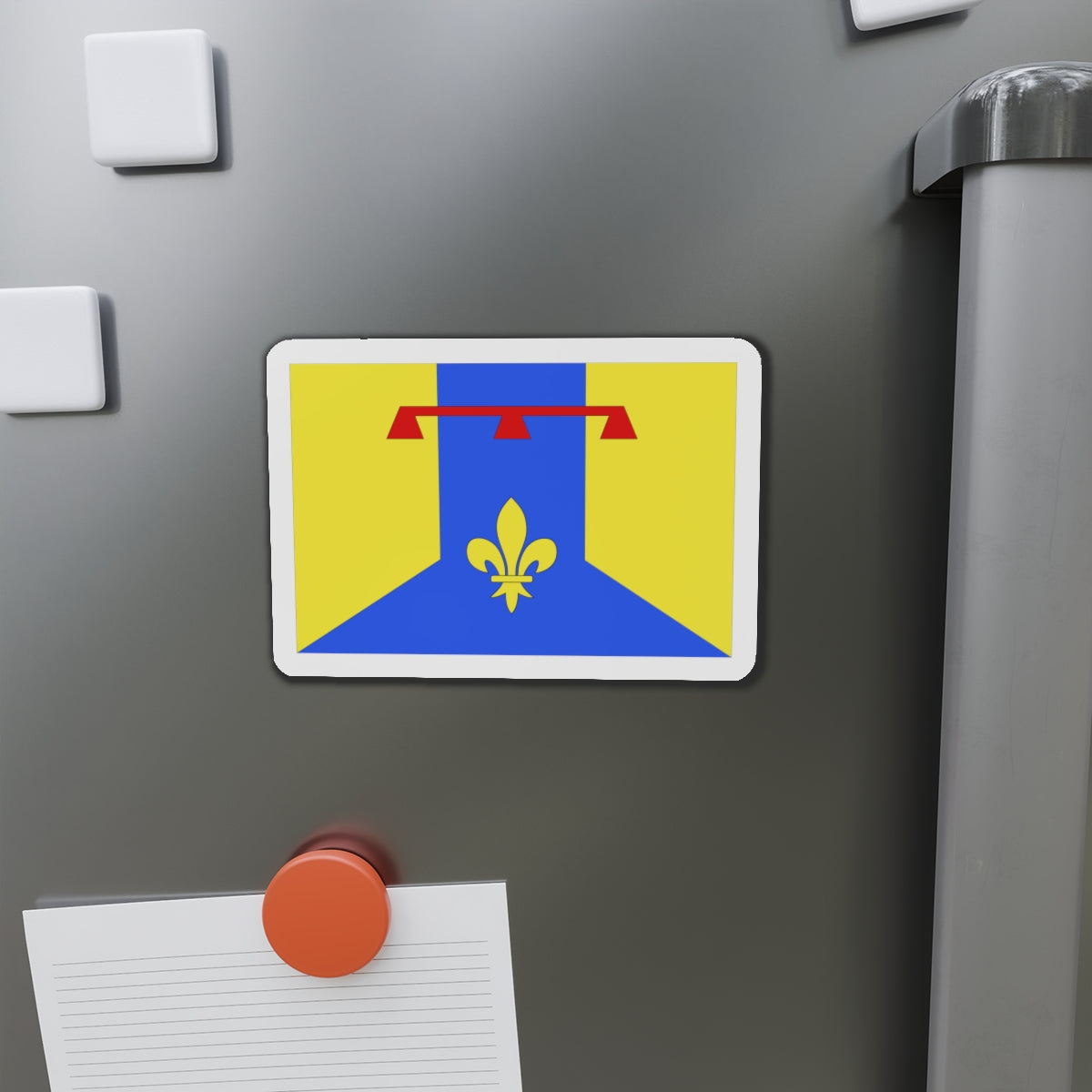 Flag of Bouches du Rhône France 2 - Die-Cut Magnet-The Sticker Space