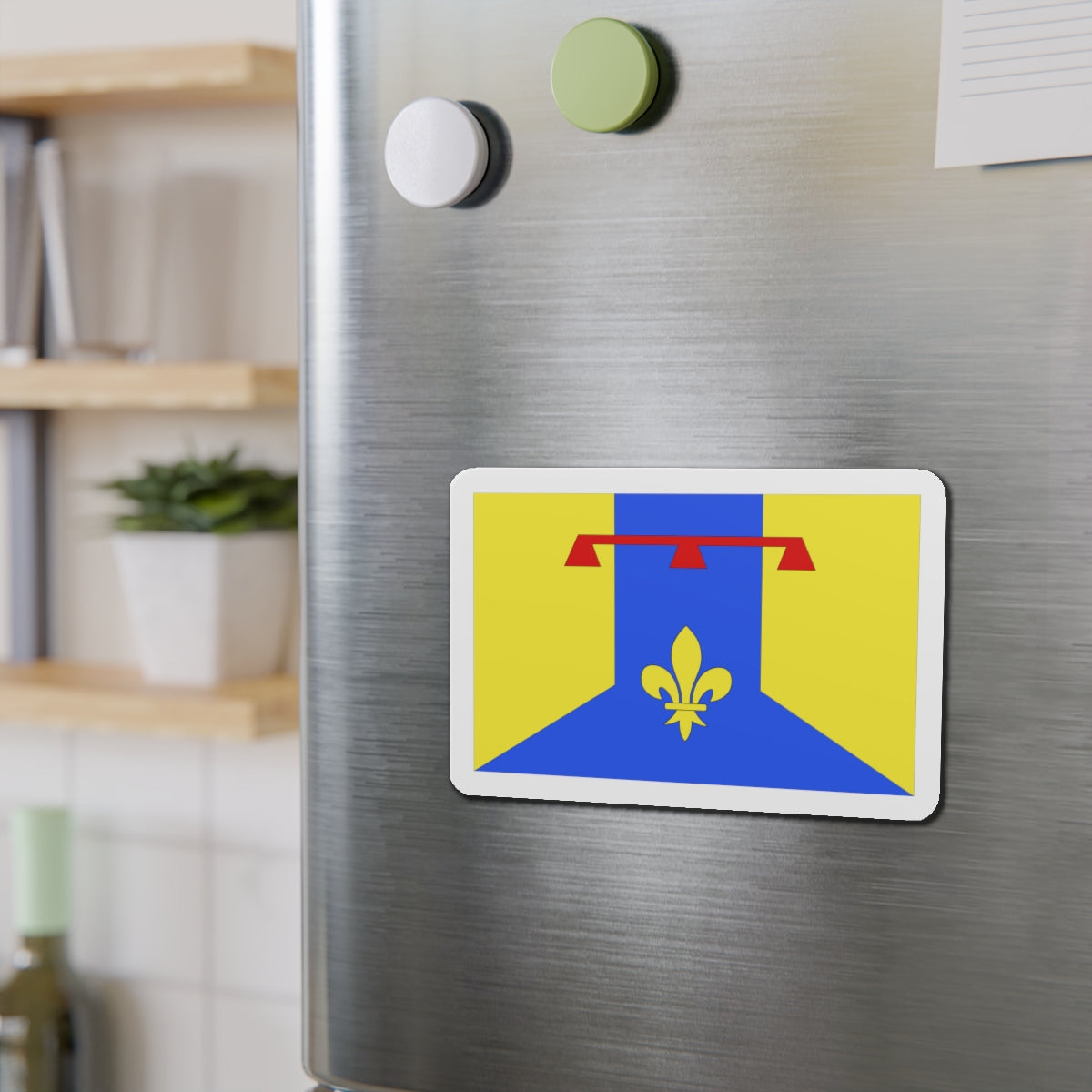 Flag of Bouches du Rhône France 2 - Die-Cut Magnet-The Sticker Space