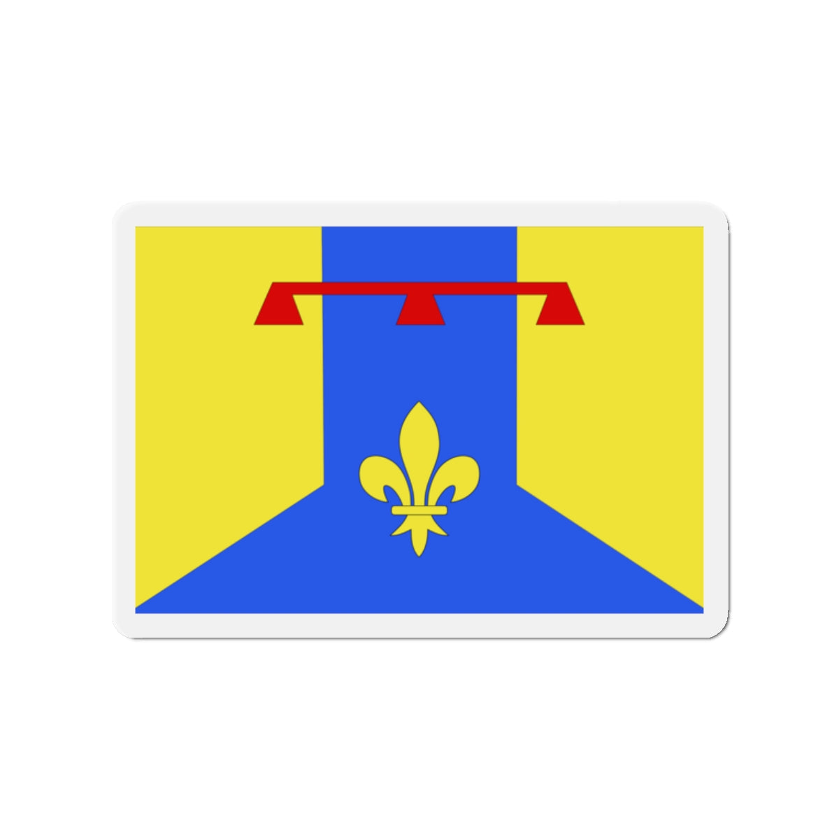 Flag of Bouches du Rhône France 2 - Die-Cut Magnet-2" x 2"-The Sticker Space