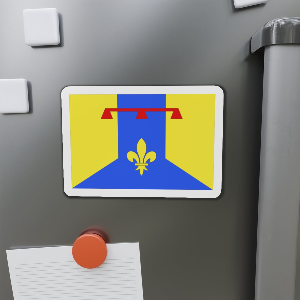 Flag of Bouches du Rhône France 2 - Die-Cut Magnet-The Sticker Space