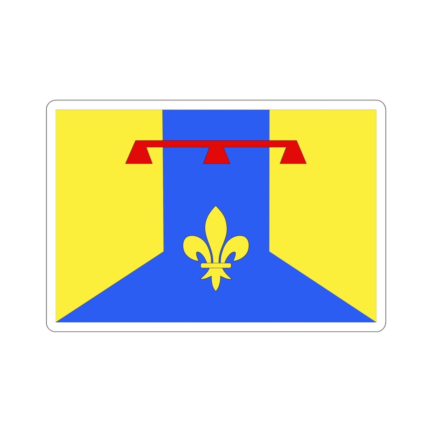 Flag of Bouches du Rhône France 2 STICKER Vinyl Die-Cut Decal-5 Inch-The Sticker Space