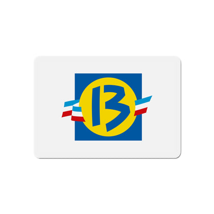 Flag of Bouches du Rhône France - Die-Cut Magnet-The Sticker Space