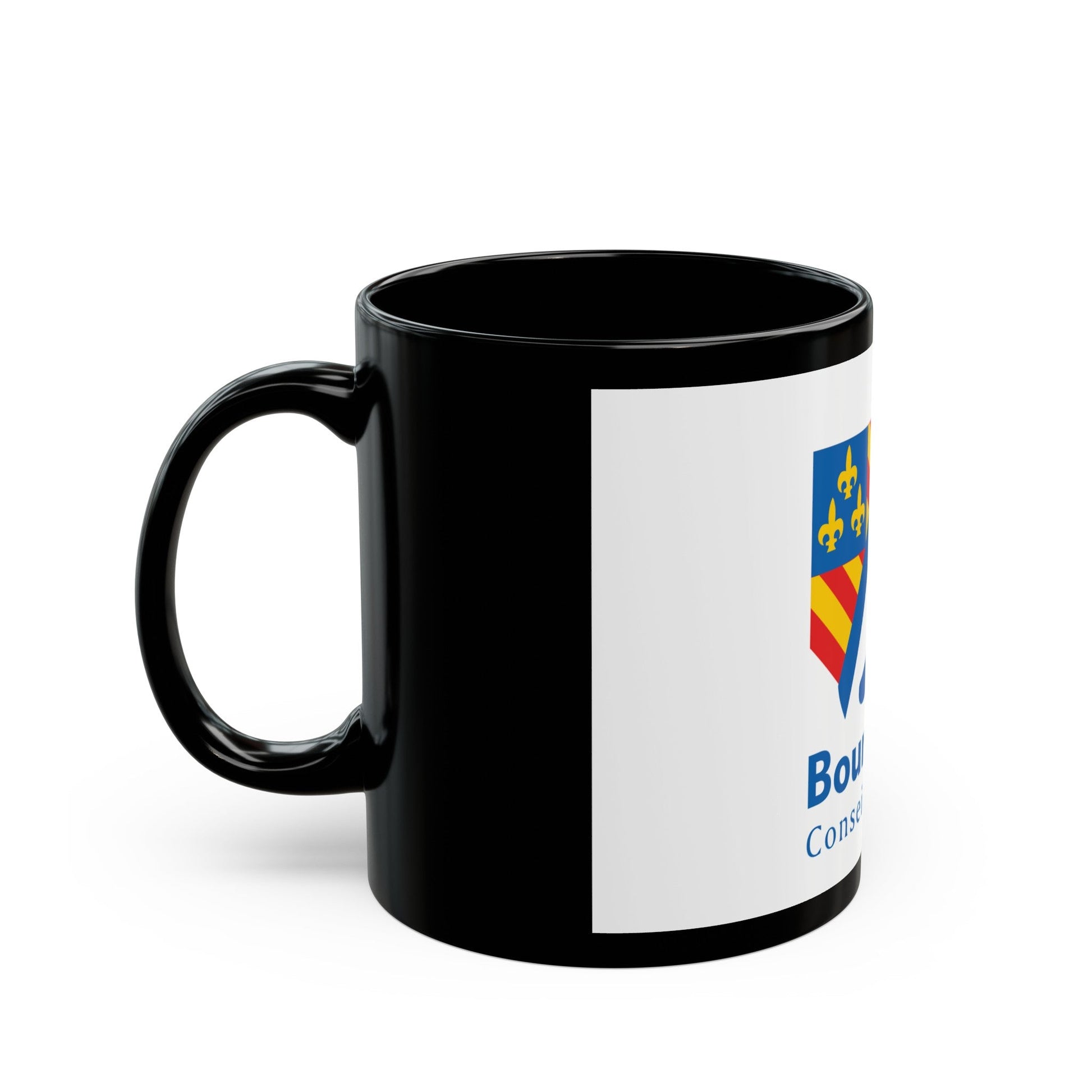 Flag of Bourgogne France 2 - Black Coffee Mug-The Sticker Space