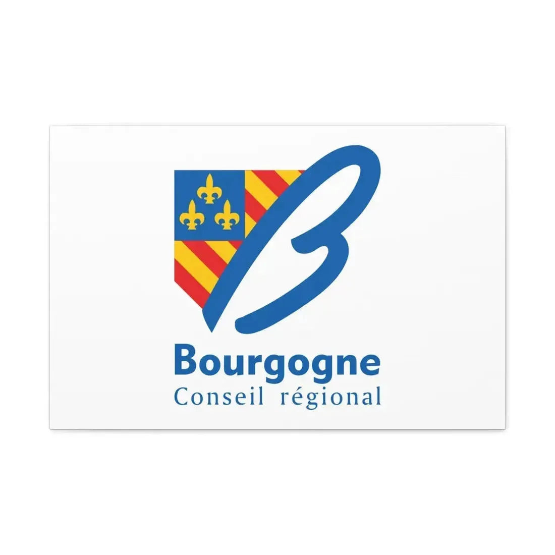 Flag of Bourgogne France 2 - Canvas Wall Art 30" x 20" 1.25" - The Sticker Space