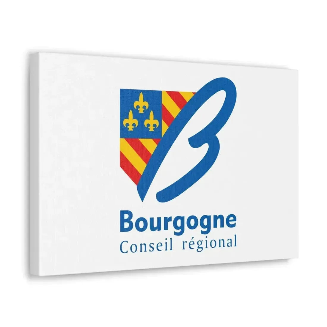 Flag of Bourgogne France 2 - Canvas Wall Art - The Sticker Space