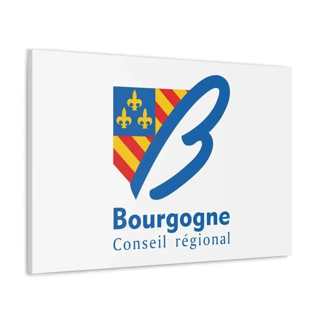 Flag of Bourgogne France 2 - Canvas Wall Art - The Sticker Space
