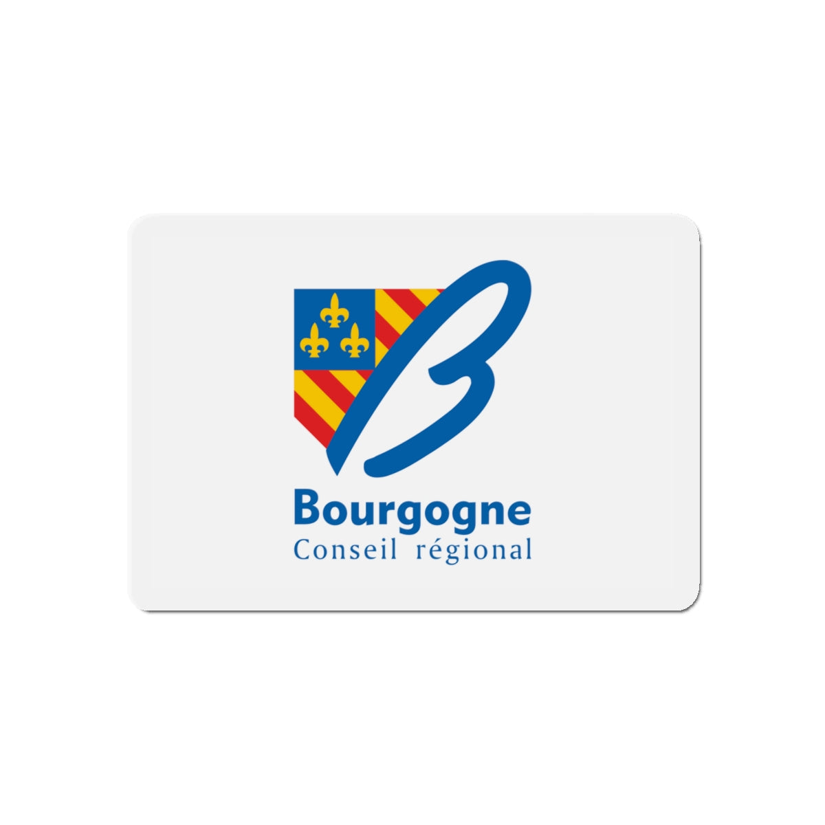 Flag of Bourgogne France 2 - Die-Cut Magnet-5" x 5"-The Sticker Space