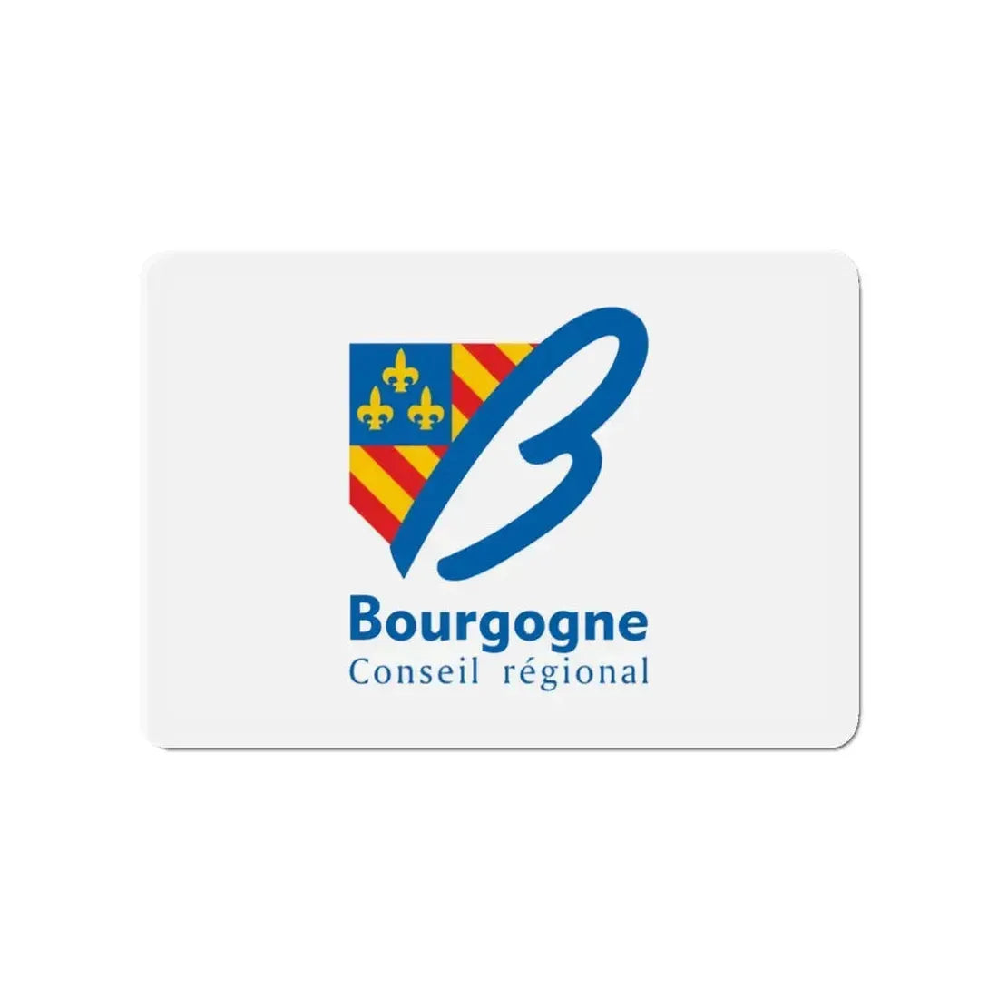 Flag of Bourgogne France 2 - Refrigerator Magnet 3 Inch - The Sticker Space