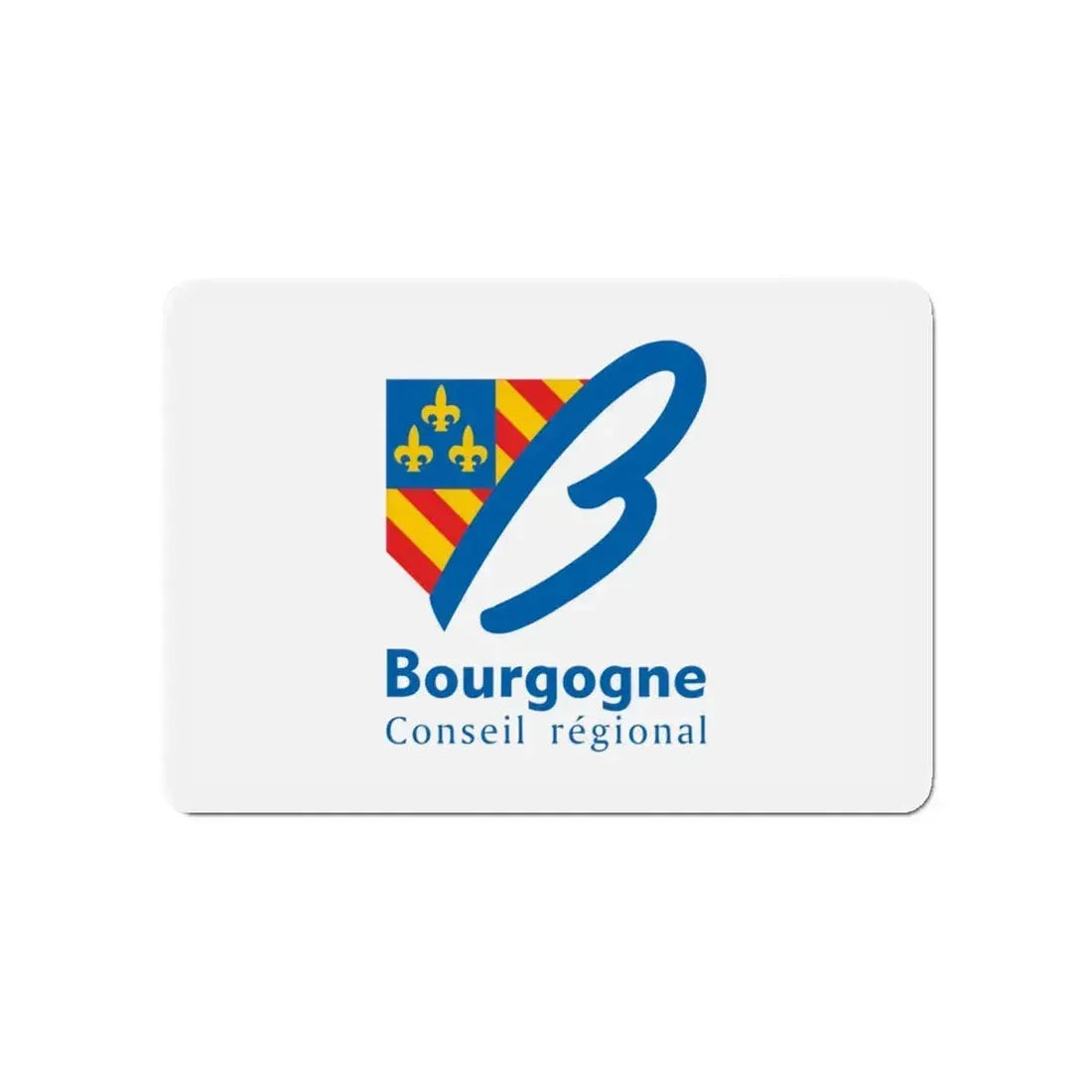 Flag of Bourgogne France 2 - Refrigerator Magnet 4 Inch - The Sticker Space