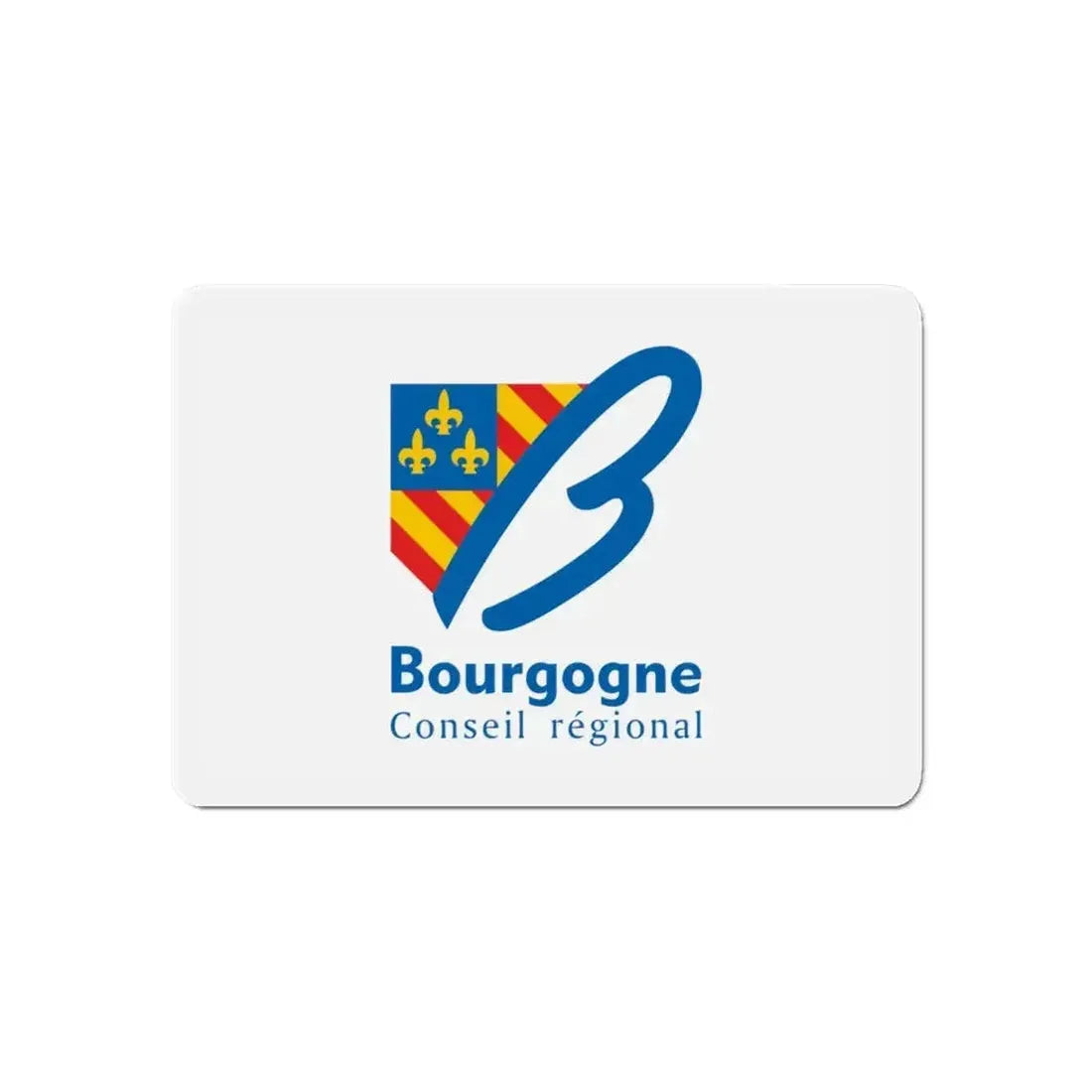 Flag of Bourgogne France 2 - Refrigerator Magnet - The Sticker Space
