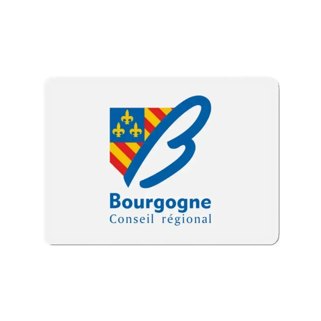 Flag of Bourgogne France 2 - Refrigerator Magnet - The Sticker Space