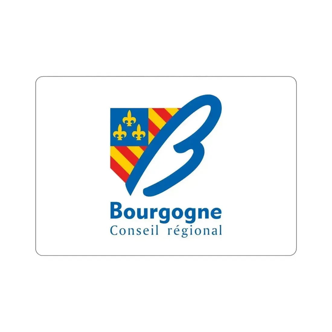 Flag of Bourgogne France 2 STICKER Vinyl Die-Cut Decal 5 Inch - The Sticker Space
