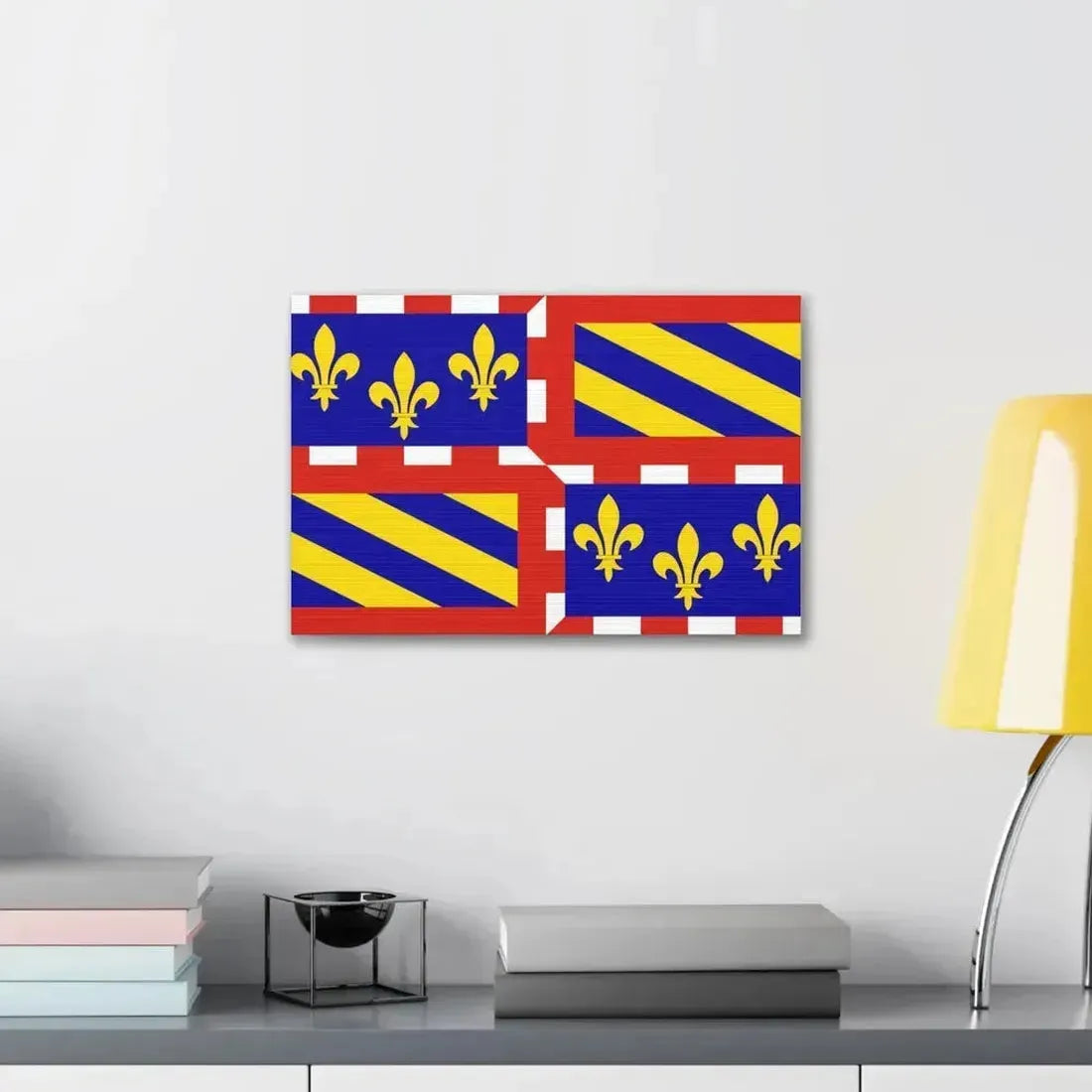 Flag of Bourgogne France - Canvas Wall Art - The Sticker Space