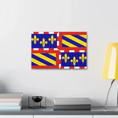 Flag of Bourgogne France - Canvas Wall Art - The Sticker Space