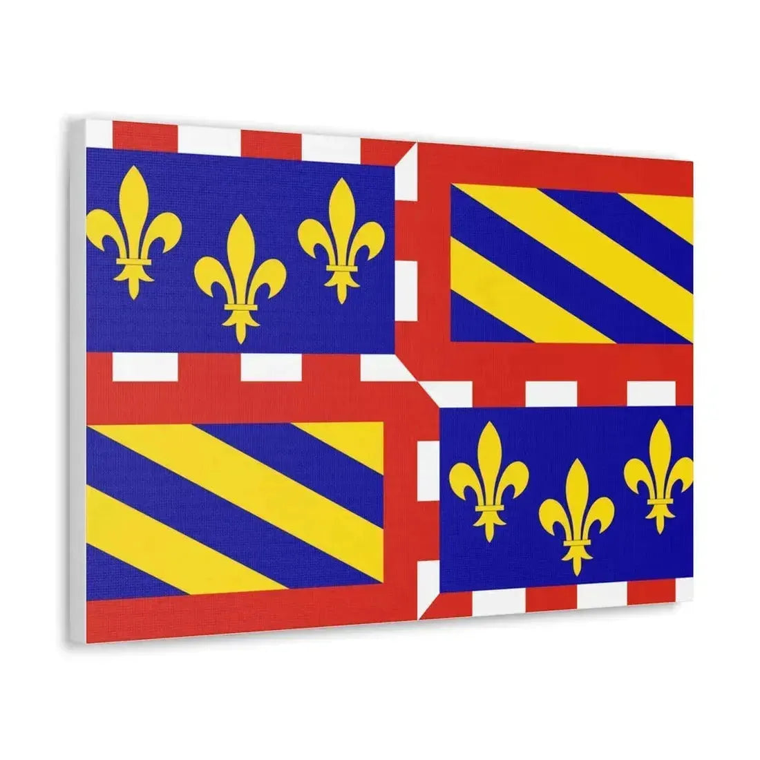Flag of Bourgogne France - Canvas Wall Art - The Sticker Space