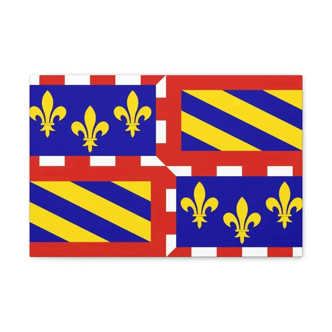 Flag of Bourgogne France - Canvas Wall Art - The Sticker Space