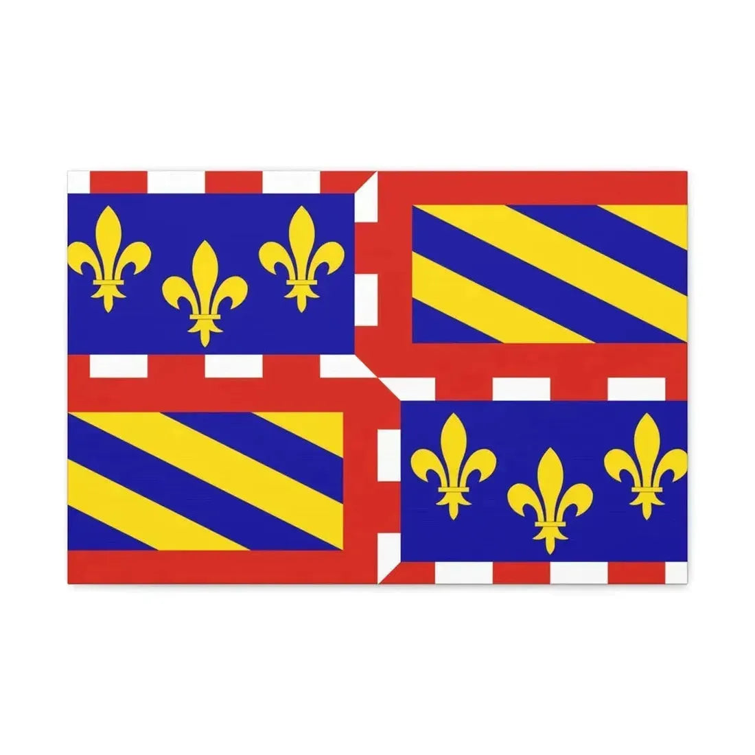 Flag of Bourgogne France - Canvas Wall Art - The Sticker Space