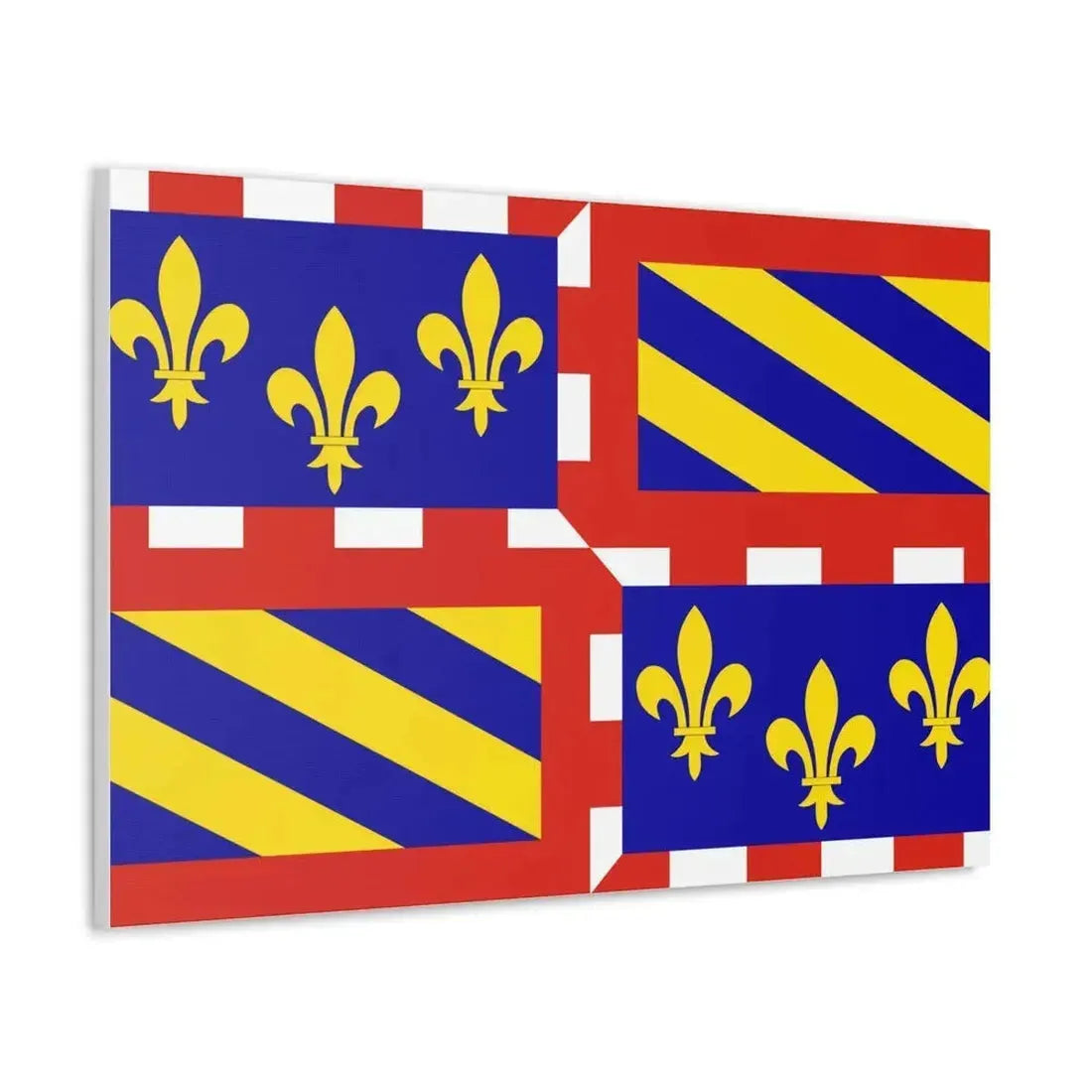 Flag of Bourgogne France - Canvas Wall Art - The Sticker Space