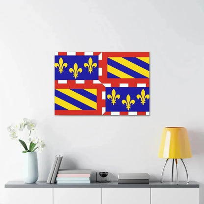 Flag of Bourgogne France - Canvas Wall Art - The Sticker Space