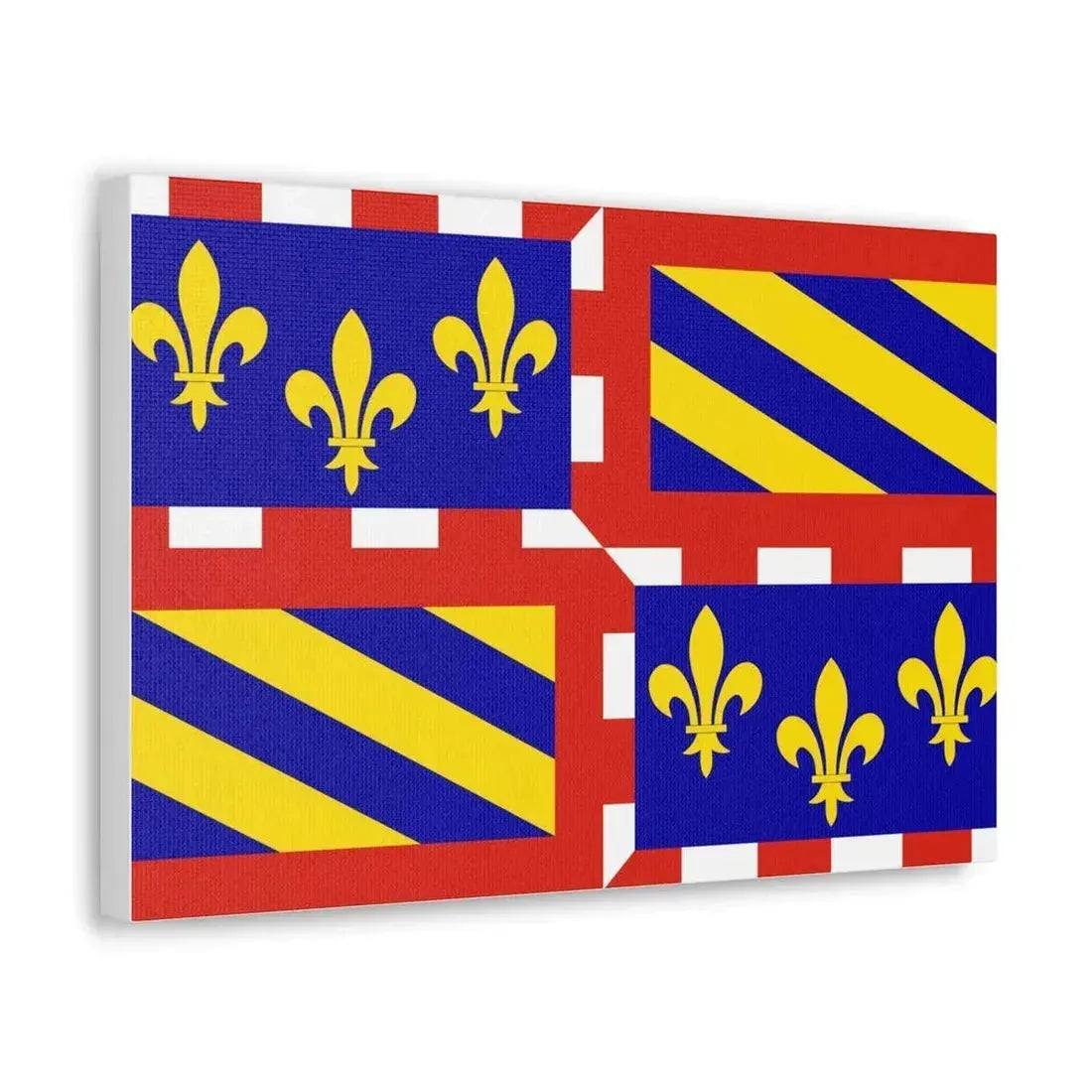 Flag of Bourgogne France - Canvas Wall Art - The Sticker Space