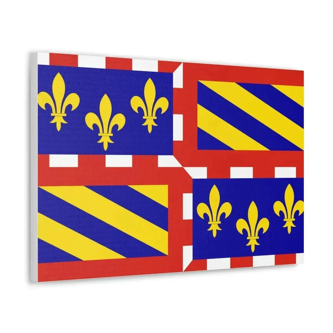 Flag of Bourgogne France - Canvas Wall Art - The Sticker Space
