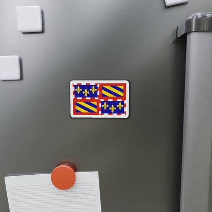 Flag of Bourgogne France - Die-Cut Magnet-The Sticker Space