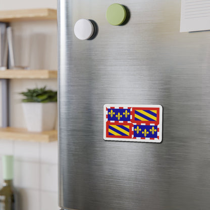 Flag of Bourgogne France - Die-Cut Magnet-The Sticker Space