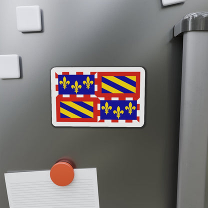 Flag of Bourgogne France - Die-Cut Magnet-The Sticker Space