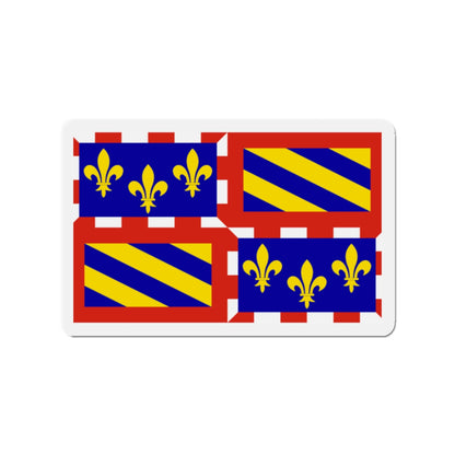 Flag of Bourgogne France - Die-Cut Magnet-2" x 2"-The Sticker Space