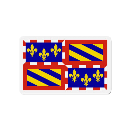 Flag of Bourgogne France - Die-Cut Magnet-4" x 4"-The Sticker Space