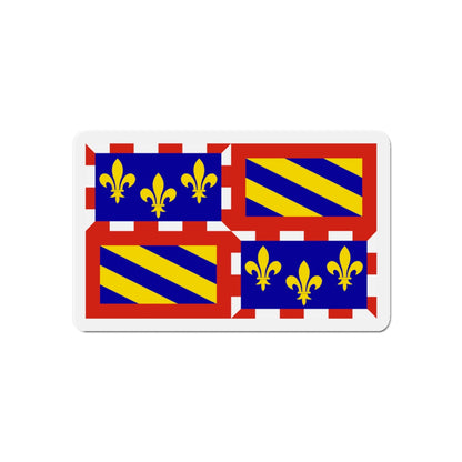 Flag of Bourgogne France - Die-Cut Magnet-6 × 6"-The Sticker Space