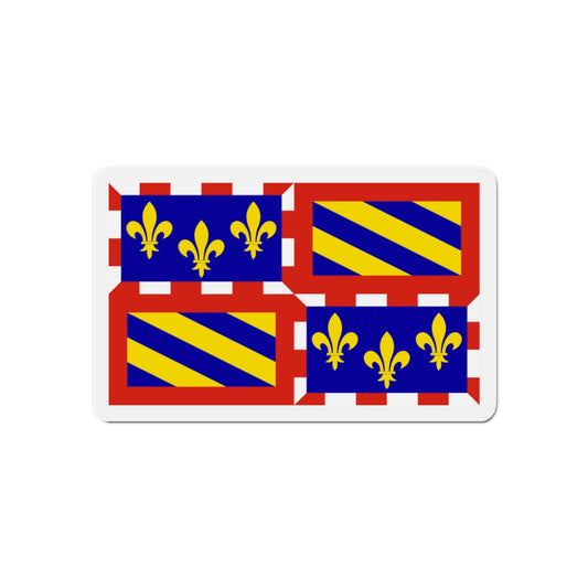 Flag of Bourgogne France - Die-Cut Magnet-6 × 6"-The Sticker Space