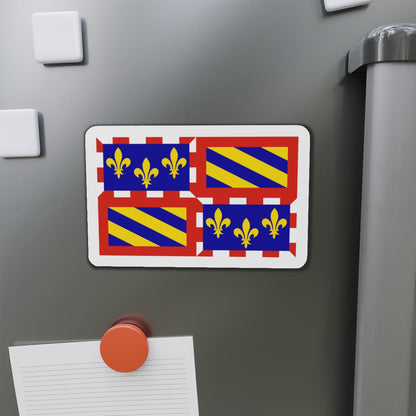 Flag of Bourgogne France - Die-Cut Magnet-The Sticker Space